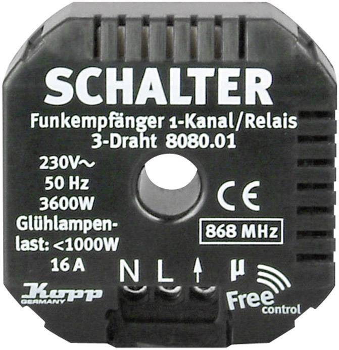 Kopp Free Control 1-Kanal Schalter Schaltleistung (max.) 3600 W