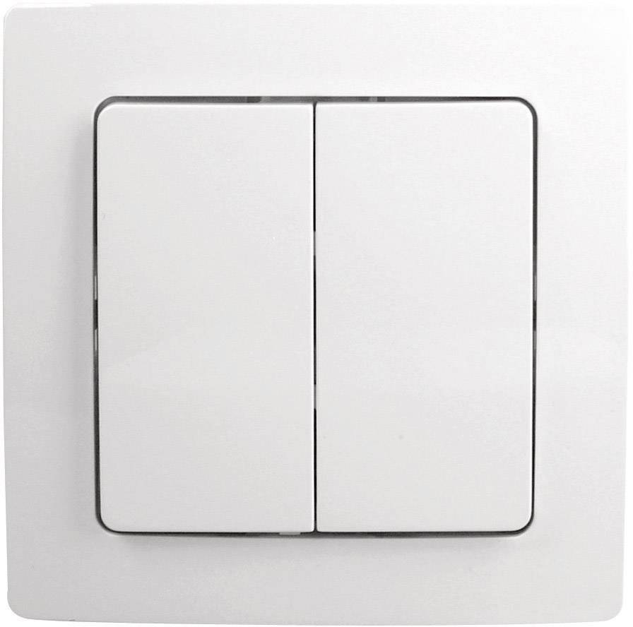 Paris 2/4 Kopp Free Control 2-Kanal Wandschalter Arktis-Weiß