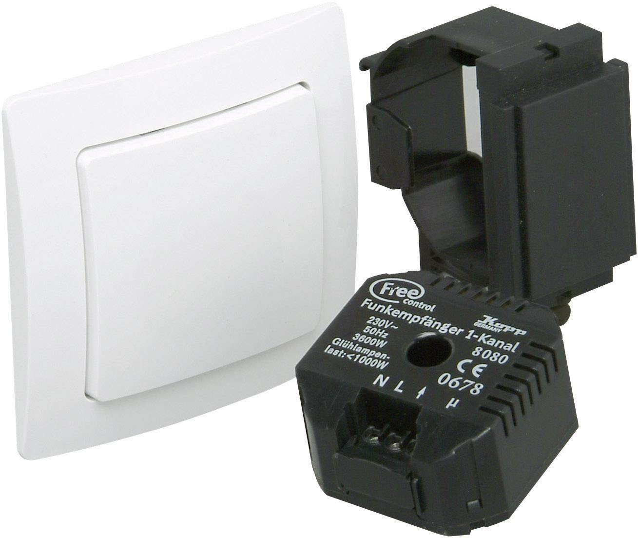 Paris Kopp Free Control Taster-Set Schaltleistung (max.) 3600 W Arktis-Weiß 3teilig