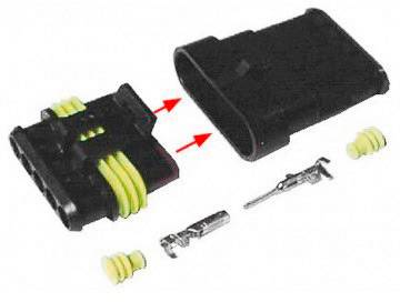 TE Connectivity Superseal Set AMP-Superseal 1.5mm Series Polzahl Gesamt 5 Rastermaß: 6mm 30S006 1 Set