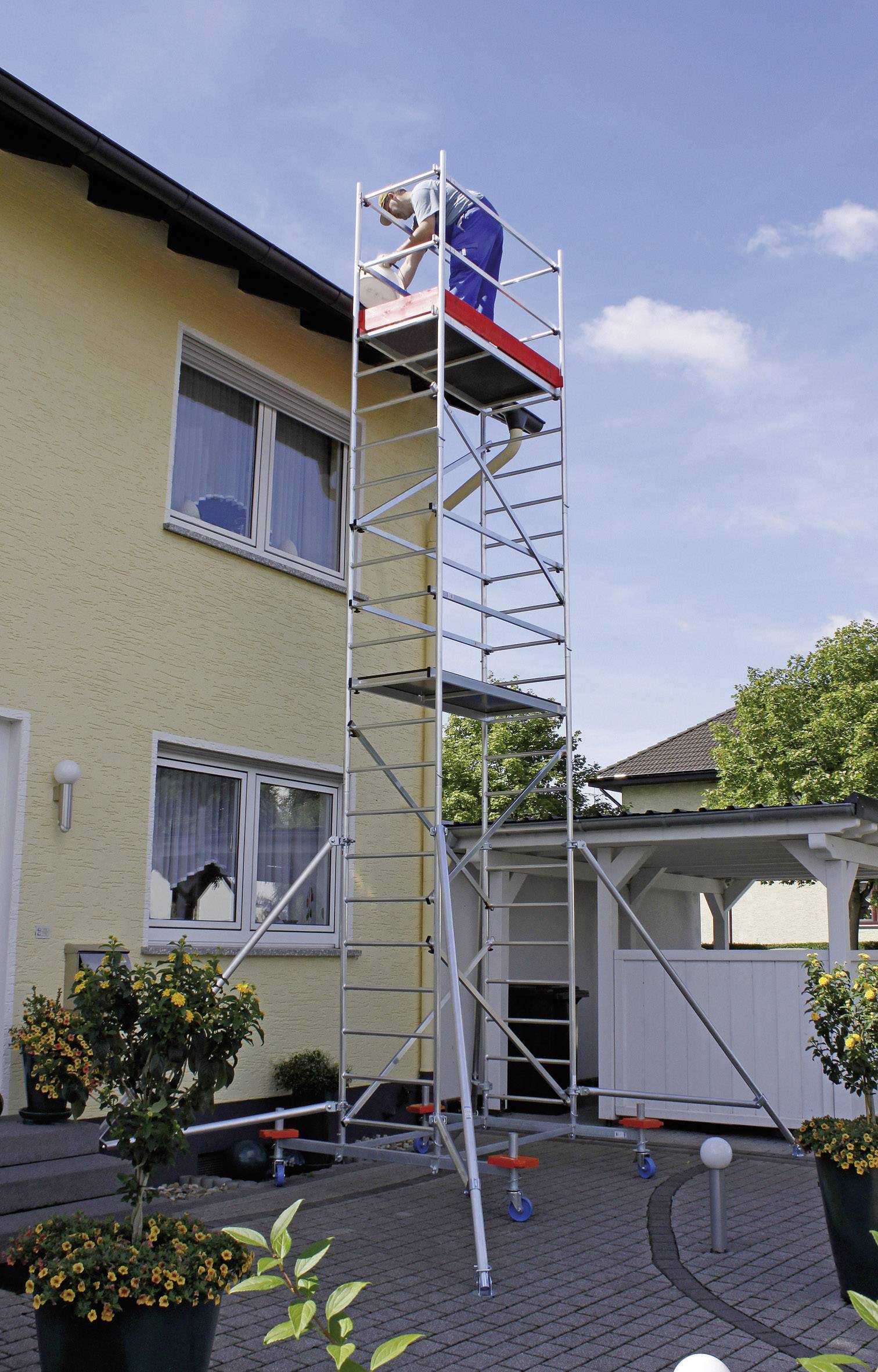 Krause 600073 MobilTec Aluminium Gerüst fahrbar Arbeitshöhe (max.) 6