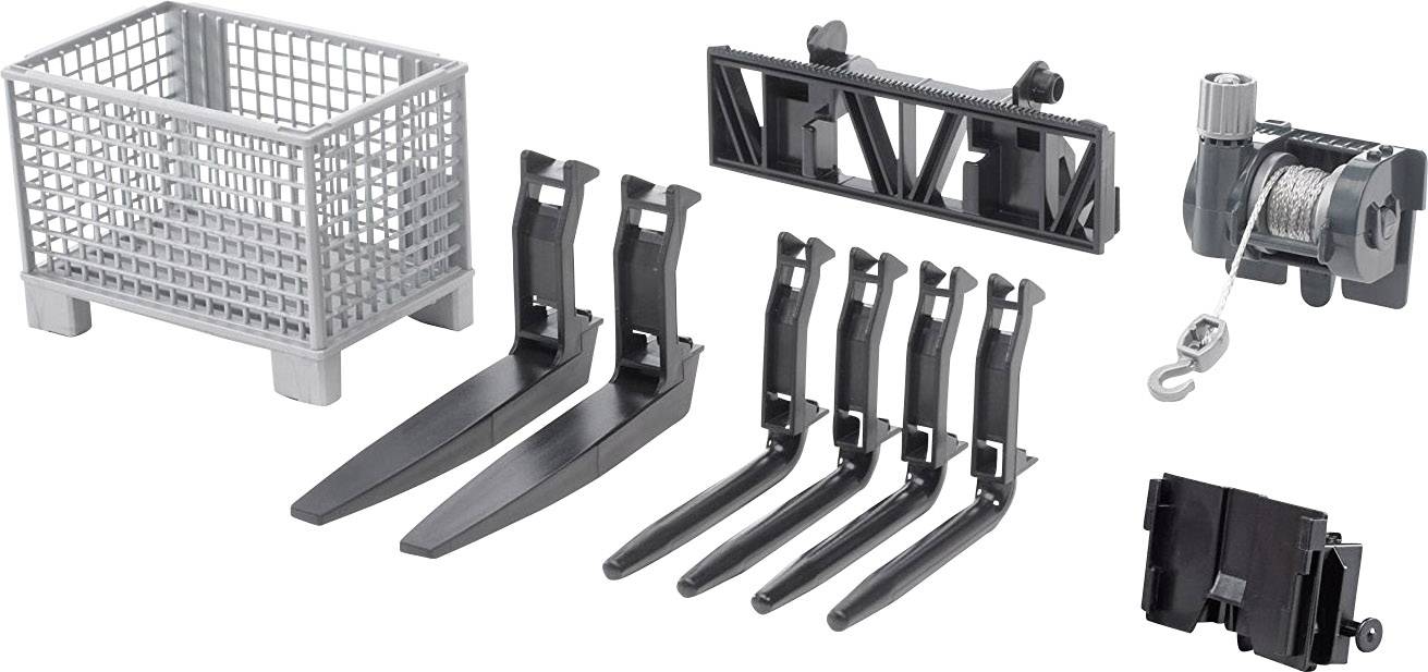 Zubeh:Gitterpalette,Seilwinde,Frontlader