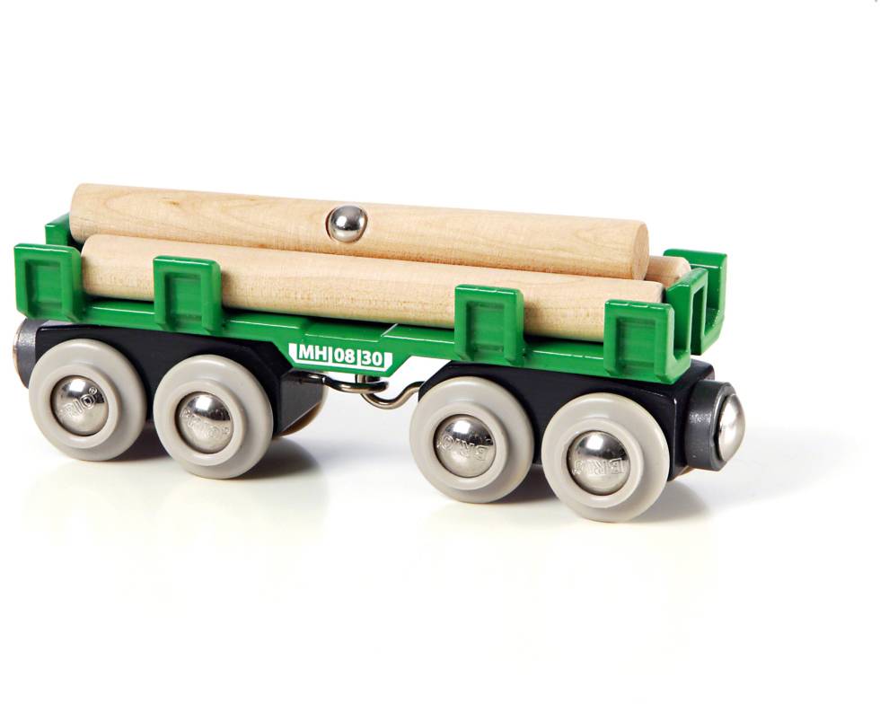Brio 33696002 Waggon mit Holzladung