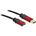 Delock USB-Kabel USB 3.2 Gen1 (USB 3.0 / USB 3.1 Gen1) USB-A Stecker, USB-A Buchse 2.00m Rot, Schwarz vergoldete Steckkontakte