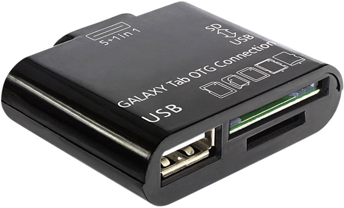USB 2.0 Adapter [1x Samsung Stecker - 1x USB 2.0 Buchse A, SD-Karten-Slot]