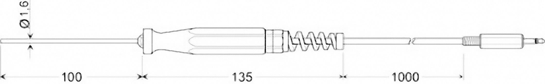 Greisinger GTF 175/1.6 Tauchfühler -70 bis 200 °C Fühler-Typ Pt1000