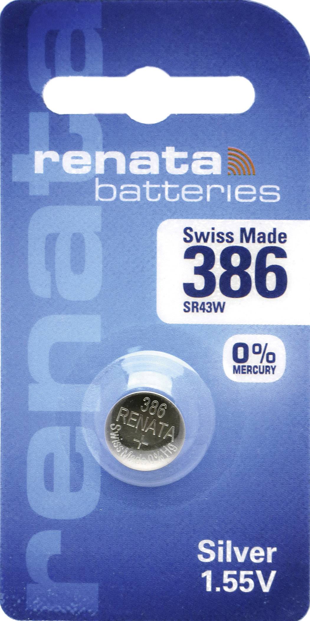 Renata Knopfzelle 386 1.55V 1 St. 130 mAh Silberoxid