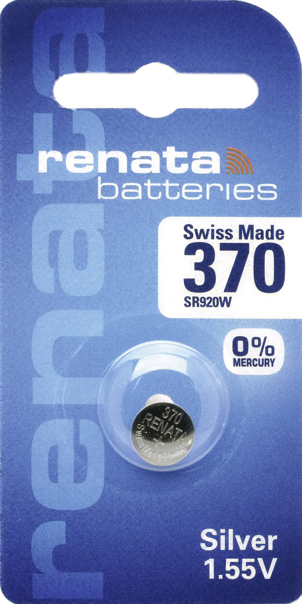 Renata Knopfzelle 370 1.55V 1 St. 40 mAh Silberoxid