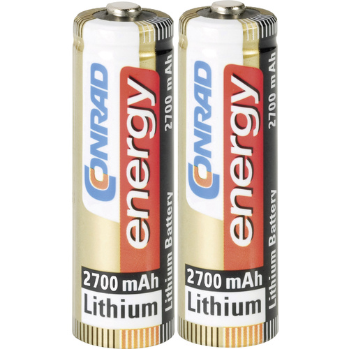 Pile LR6 (AA) lithium energy 650420 Extreme Power FR6 2700 mAh 1.5 V 2 pc(s)