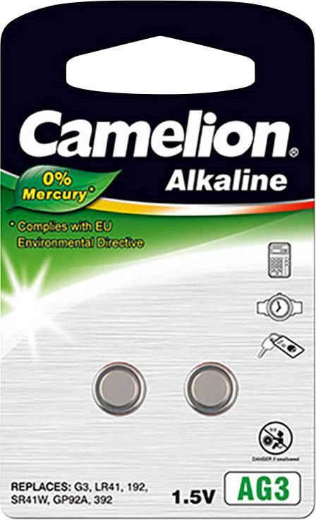 Camelion Knopfzelle LR 41 1.5 V 2 St. 41 mAh Alkali-Mangan AG3