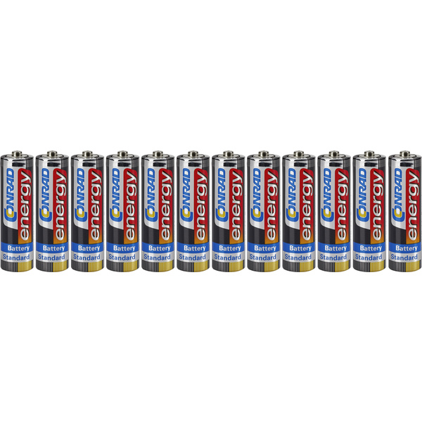 R06 Mignon (AA)-Batterie Zink-Kohle 1.5 V 12 St.