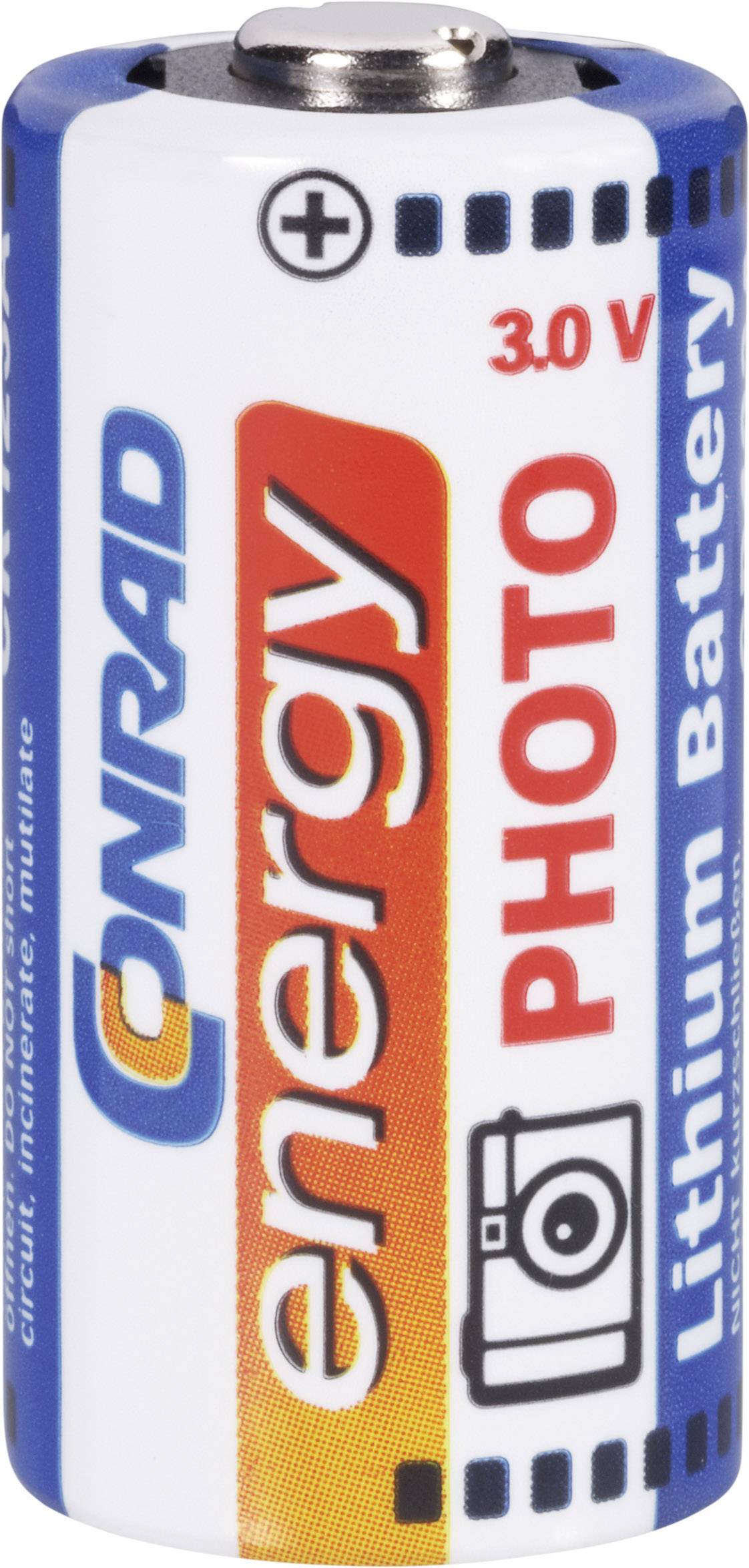CR123 Fotobatterie CR-123A Lithium 1300 mAh 3V 1St.