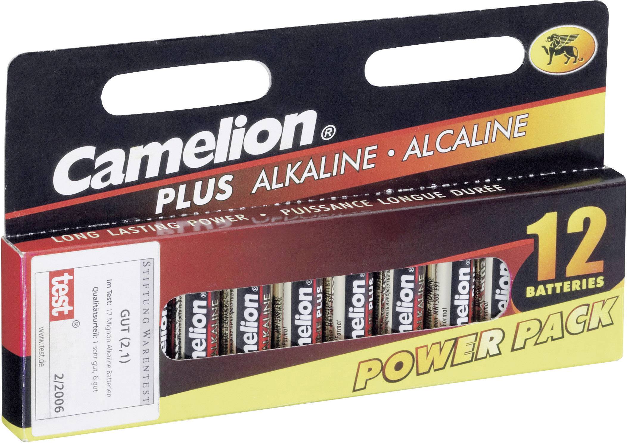 Camelion Plus LR06 Mignon (AA)-Batterie Alkali-Mangan 2800 mAh 1.5V 12St.