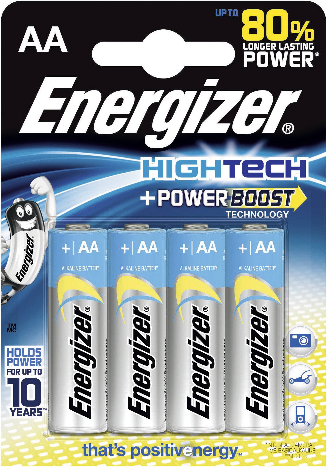 Energizer Hightech LR06 Mignon (AA)-Batterie   1.5 V 4 St.