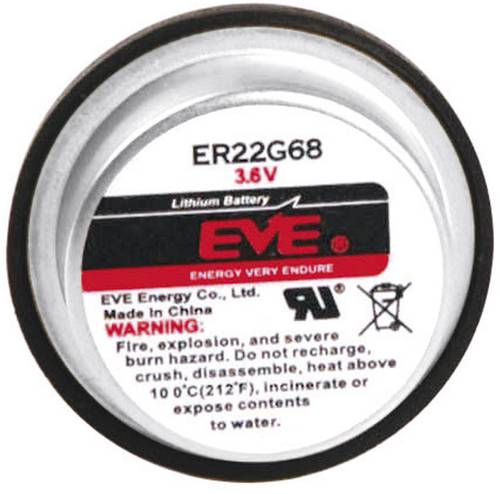 EVE ER22G68 Spezial-Batterie ER22G68 U-Lötpins Lithium 3.6V 400 mAh 1St.
