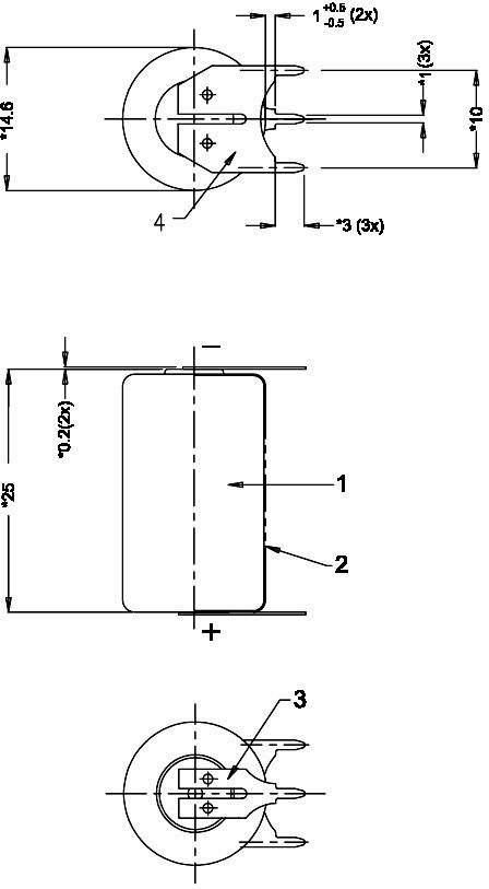 Varta CR1/2 AA SLF Spezial-Batterie CR 1/2 AA SLF U-Lötpins Lithium 3V 970 mAh 1St.