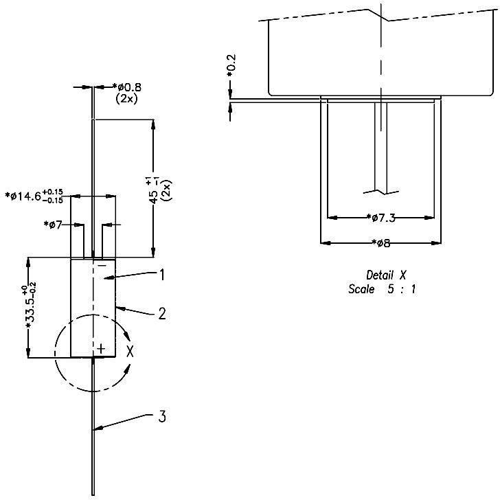 Varta CR2/3 AA CD Spezial-Batterie CR 2/3 AA CD Axial-Lötpin Lithium 3V 1350 mAh 1St.