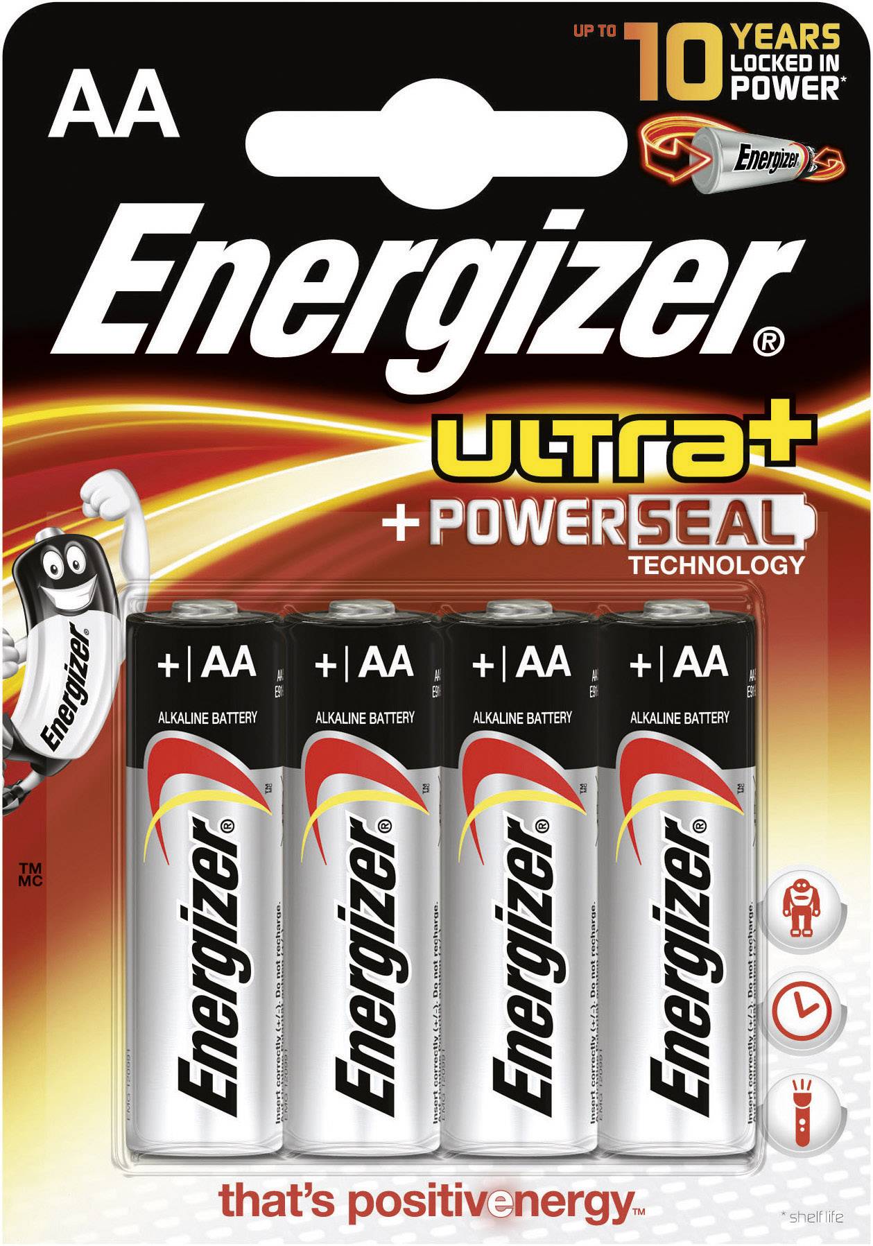 Energizer Ultra+ LR06 Mignon (AA)-Batterie Alkali-Mangan  1.5 V 4 St.
