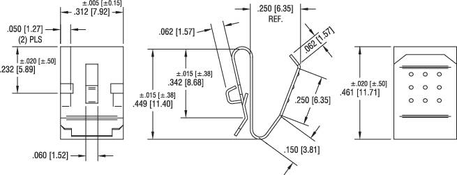 Keystone Electronics 209 Einzelkontakt 1x Mignon (AA), A, CR 2, CR 123 Steckmontage (B x H) 7.92mm x 12.09mm