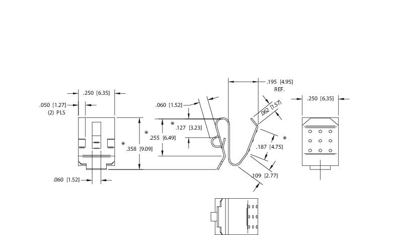 Keystone Electronics 204 Einzelkontakt 1x Micro (AAA), Mini (AAAA), Lady (N), 23 A, 27A Steckmontage (B x H) 6.35mm x 9.09mm