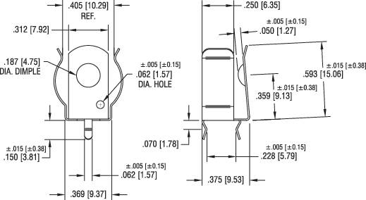 Keystone Electronics 92 Einzelkontakt 1x Mignon (AA), A, CR 2 Durchsteckmontage THT (B x H) 12mm x 15mm