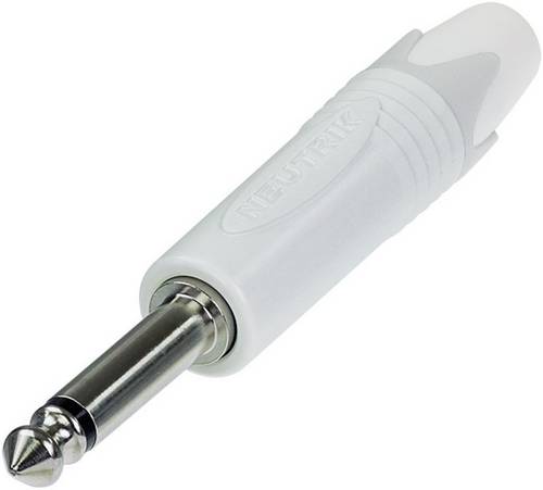 Neutrik NP2X-WT Klinken-Steckverbinder 6.35 mm Stecker, gerade Polzahl: 2 Mono Weiß 1 St.