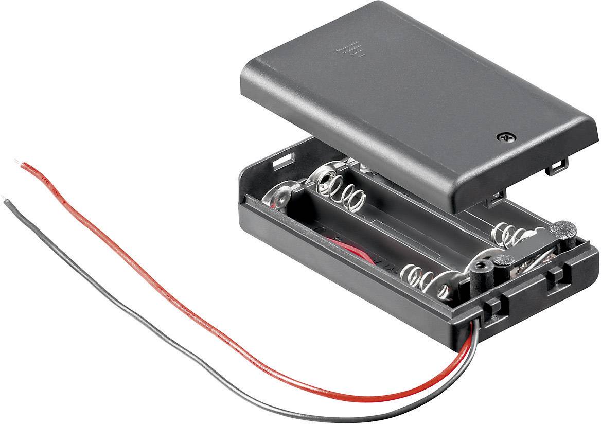 Goobay 10885 Batteriehalter 3x Micro (AAA) Kabel (L x B x H) 54.4 x 37.5 x 15.3 mm