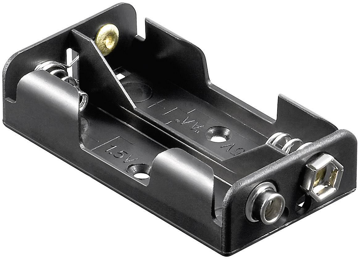 Goobay 46904 Batteriehalter 2x Mignon (AA) Druckknopfanschluss (L x B x H) 58 x 32 x 14.5 mm