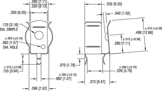 Keystone Electronics 82 Einzelkontakt 1x Micro (AAA), Lady (N), 23A Durchsteckmontage THT (B x H) 9mm x 13.34mm