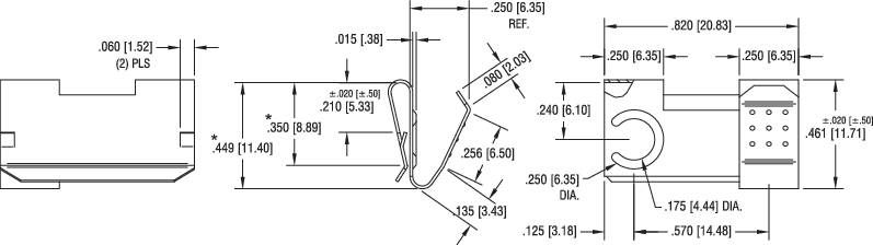 Keystone Electronics 290 Doppelkontakt 2x Mignon (AA), A, CR 2, CR 123 Steckmontage (B x H) 20.83mm x 11.71mm