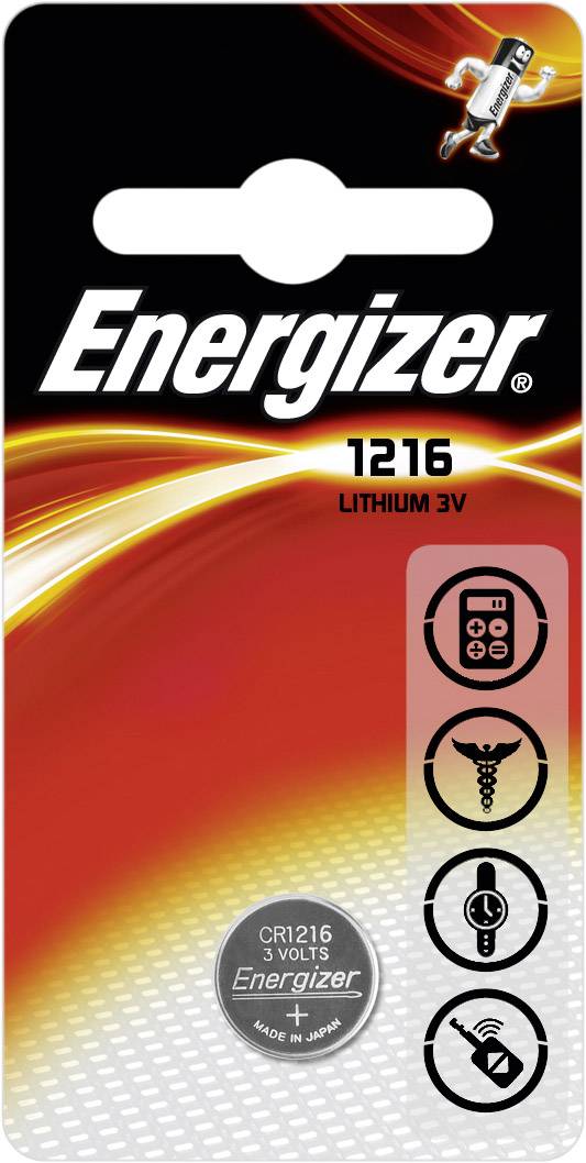 Energizer Knopfzelle CR 1216 3V 34 mAh Lithium CR1216