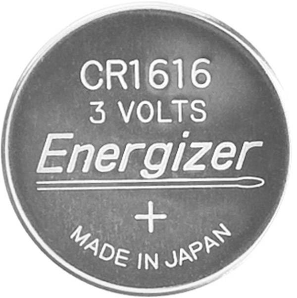 Batterie der Marke Energizer, Modell CR1616, 3 Volt, hergestellt in Japan.
