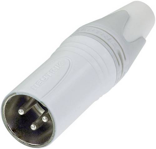 Neutrik NC3MXX-WT XLR-Steckverbinder Stecker, gerade Polzahl: 3 Weiß 1 St.