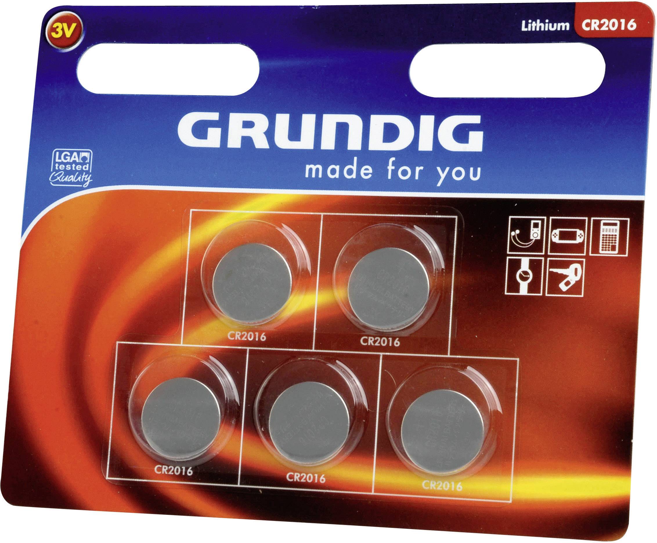 GRUNDIG KNOPFZELLEN CR 2016 5ER-SET