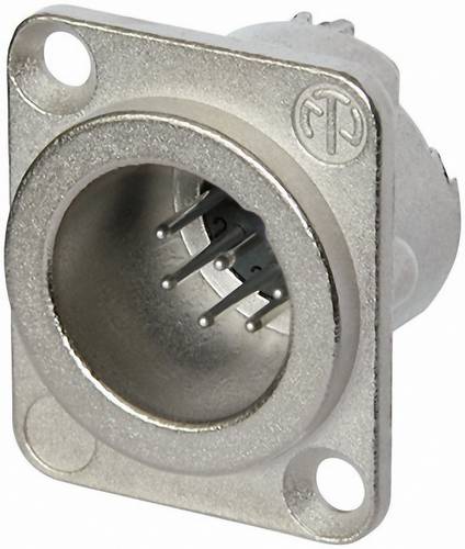 Neutrik NC7MD-LX XLR-Steckverbinder Flanschstecker, Kontakte gerade Polzahl: 7 Silber 1 St.