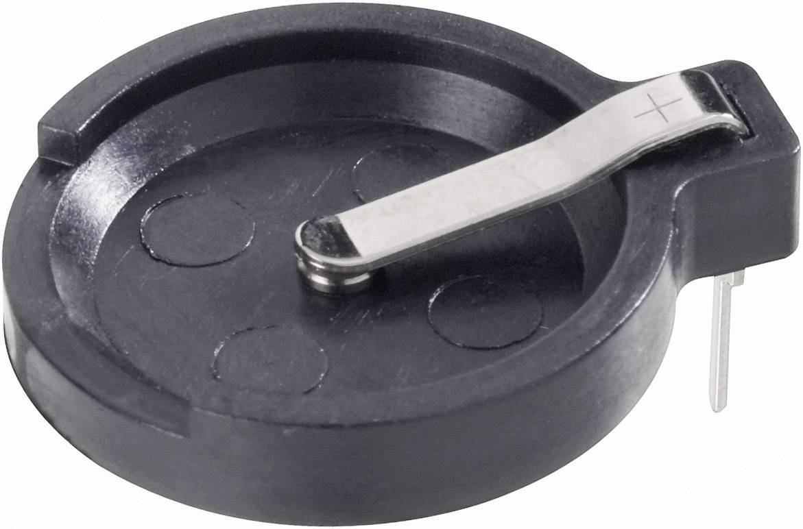 Keystone Electronics 502 Knopfzellenhalter 1x CR 1616, CR 1620, CR 1625, CR 1632 Horizontal, Durchsteckmontage THT (Ø x H) 19mm