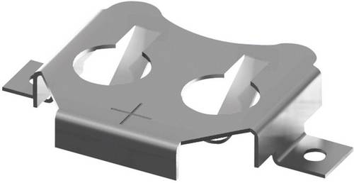 Support de pile bouton CR1616, CR1620, CR1632 Keystone Electronics SMT Holder for 16mm Cell-Tin Nickel Plate