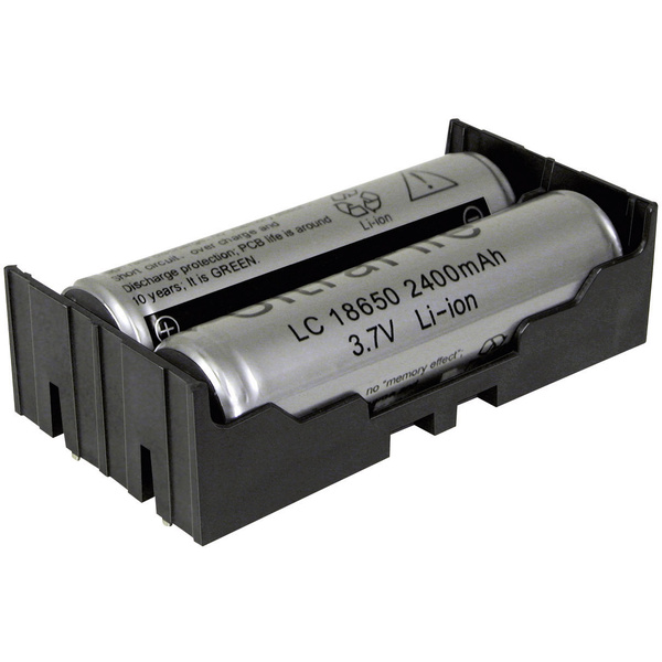 MPD BK-18650-PC4 Batteriehalter 2x 18650 Durchsteckmontage THT (L x B x H) 77.7 x 40.21 x 21.54mm