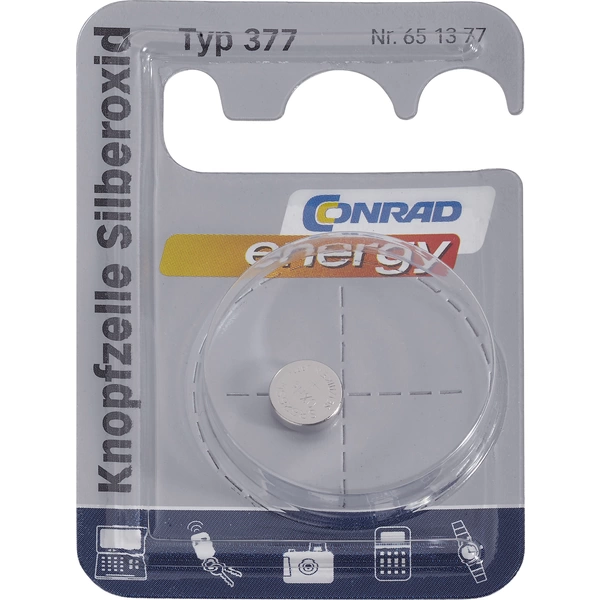 SR66 Knopfzelle 377 Silberoxid 28 mAh 1.55V SR66 Knopfzelle 377 Silberoxid 28 mAh 1.55V