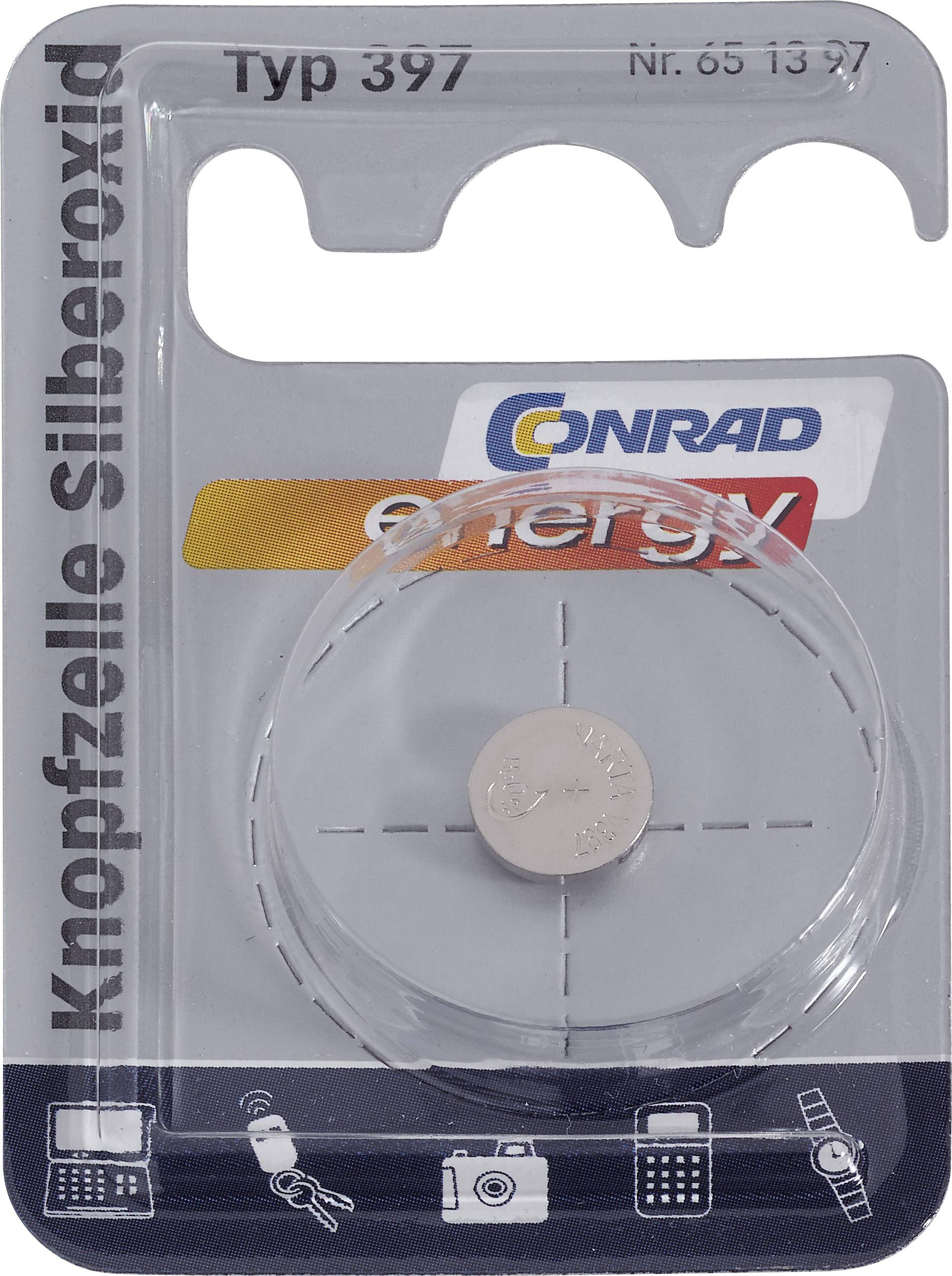 SR59 Knopfzelle 397 Silberoxid 53 mAh 1.55V