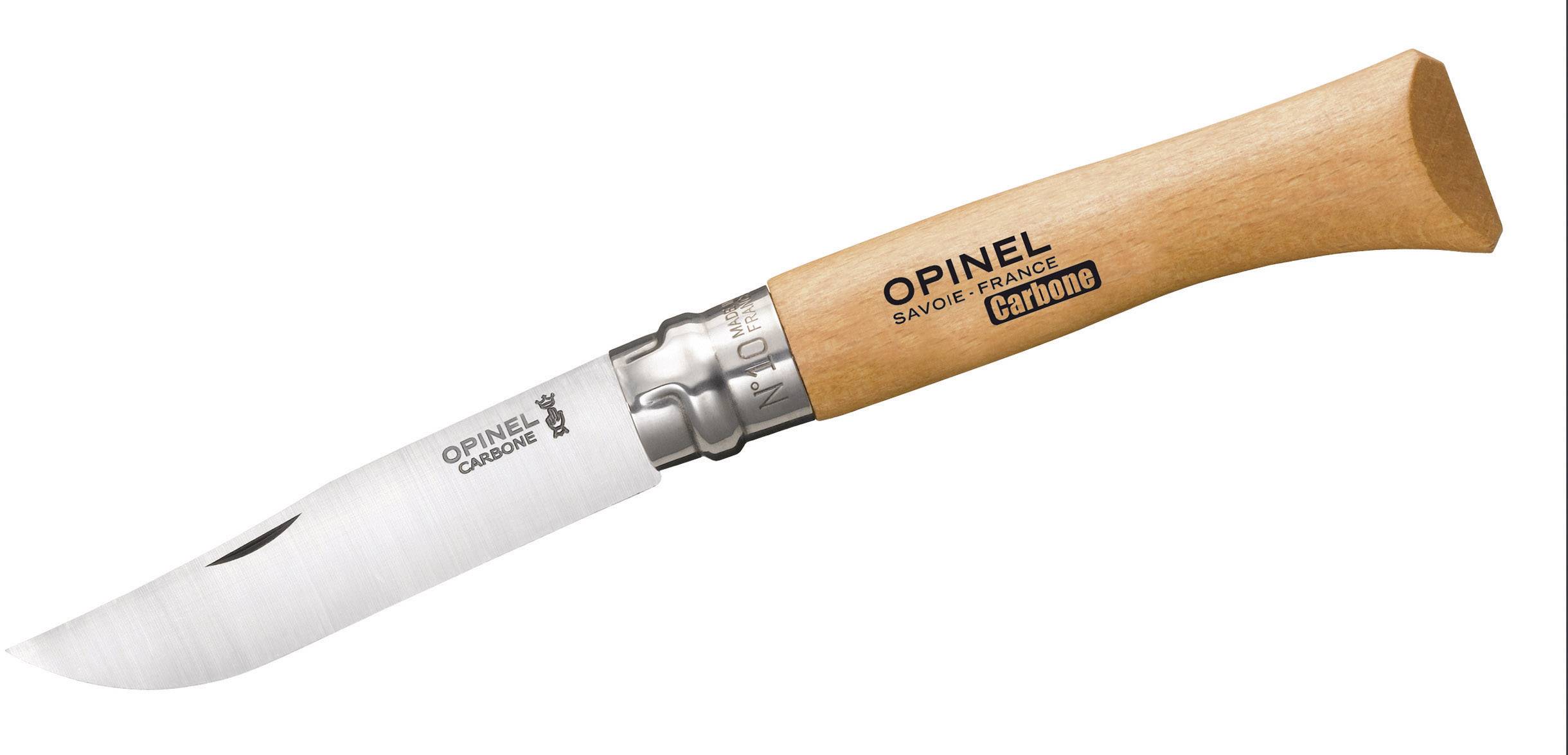 Opinel N°10 254010 Taschenmesser Holz, Chrom