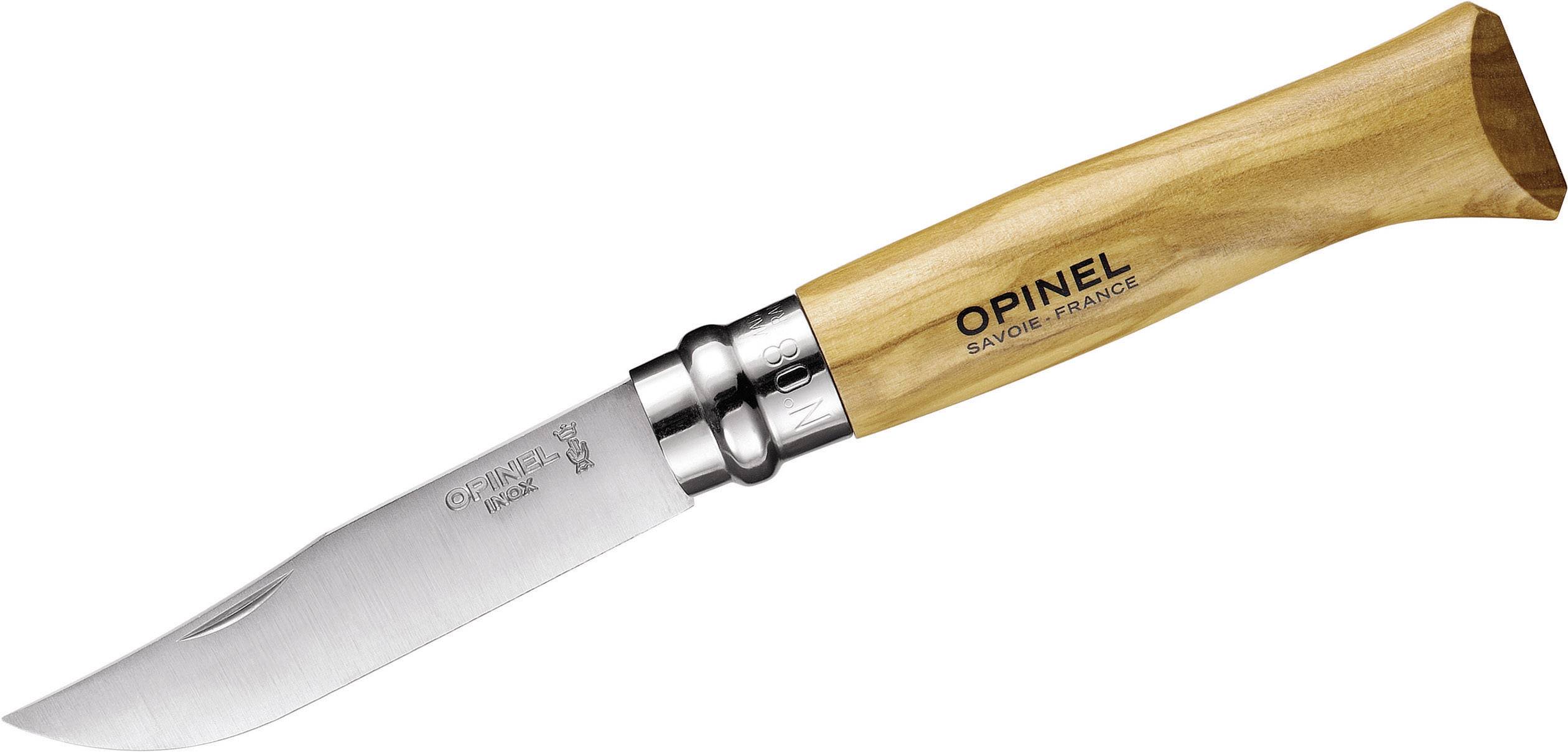 Opinel N°08 254052 Taschenmesser Holz, Chrom
