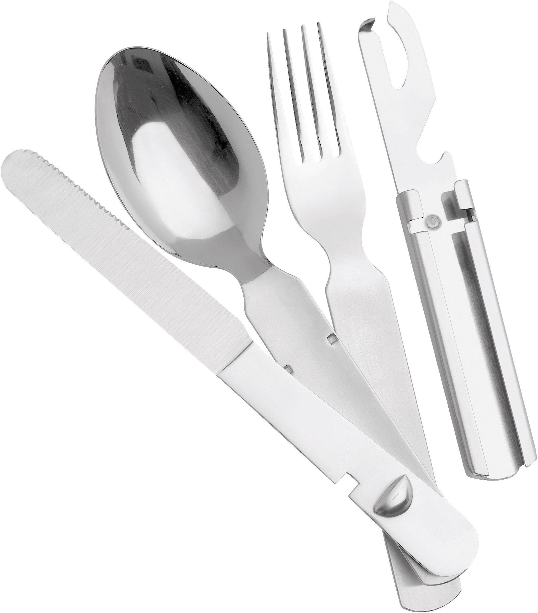 Herbertz Camping Besteck Bundeswehr Feldbesteck, 4-teilig 1 St. 618100 Stahl