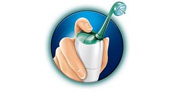 Philips Sonicare HX8211/02 AirFloss Munddusche Weiß, Grün (transparent)