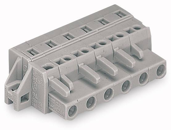 WAGO Buchsengehäuse-Kabel 231 Polzahl Gesamt 12 Rastermaß: 7.50mm 231-212/031-000 10St.