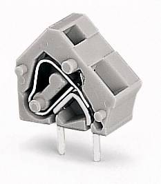 WAGO 236-722 Federkraftklemmblock 2.50mm² Polzahl 1 Grau 400St.