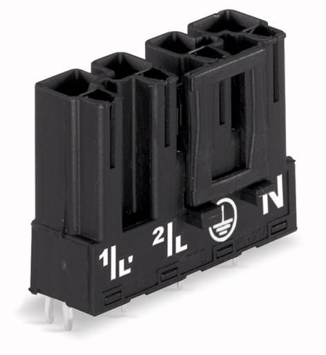 WAGO 770-834 Netz-Steckverbinder WINSTA MIDI Stecker, Einbau horizontal Gesamtpolzahl: 4 25 A Weiß 50 St.