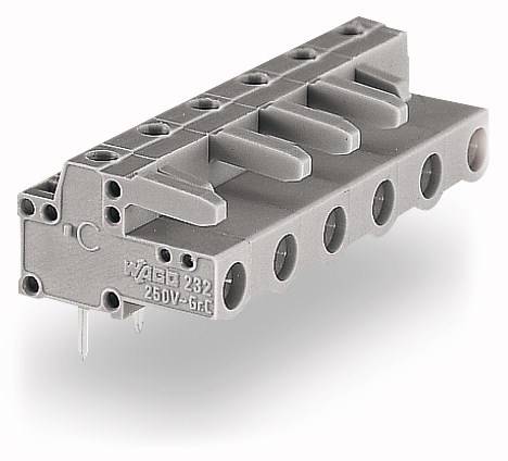 WAGO Buchsengehäuse-Platine 232 Polzahl Gesamt 8 Rastermaß: 7.50mm 232-838 25St.