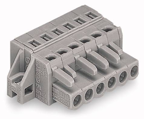 WAGO Buchsengehäuse-Kabel 231 Polzahl Gesamt 13 Rastermaß: 5 mm 231-113/031-000 25 St.