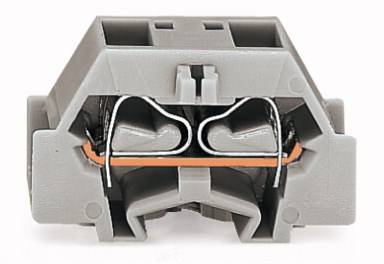 WAGO 261-343 Einzelklemme 10mm Zugfeder Belegung: L Grau 200St.